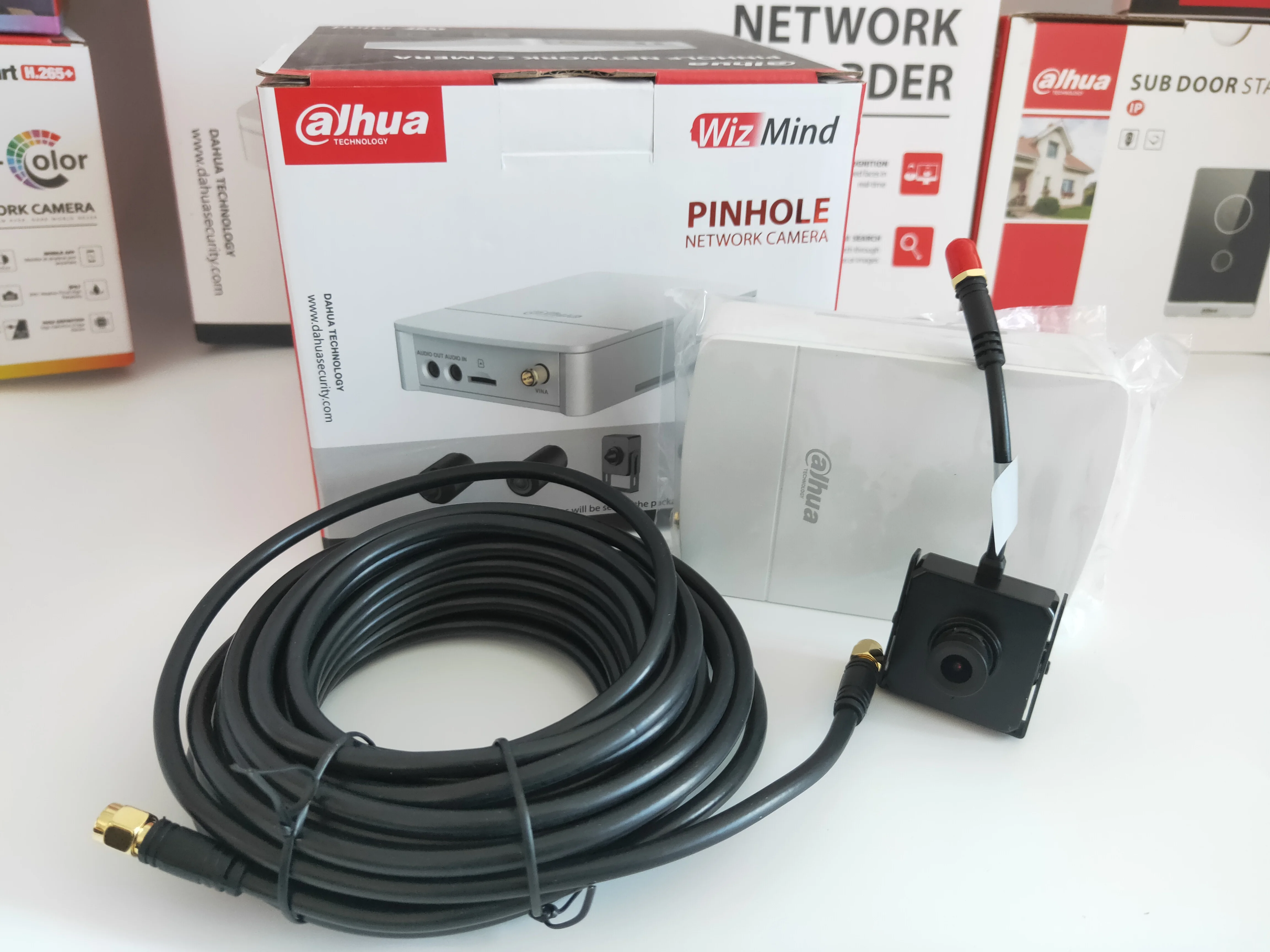 Imagem -05 - Dahua 4mp Ipc-hum8441-e1-l5 Covert Pin Buraco Wizmind Rede Mini Câmera Kit Suporte Onvif Detecção de Rosto Detecção de Movimento