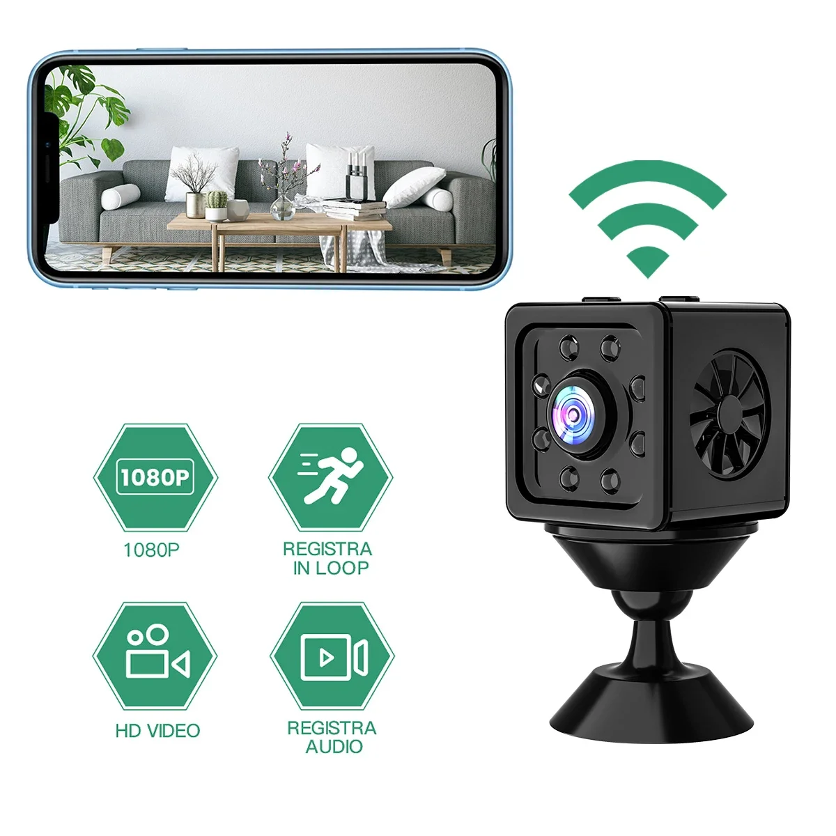 

WiFi Outdoor Sports Camera HD Mini WiFi IP Camera For Home Security With Sleep Standby Infrared Night Vision Home Camera