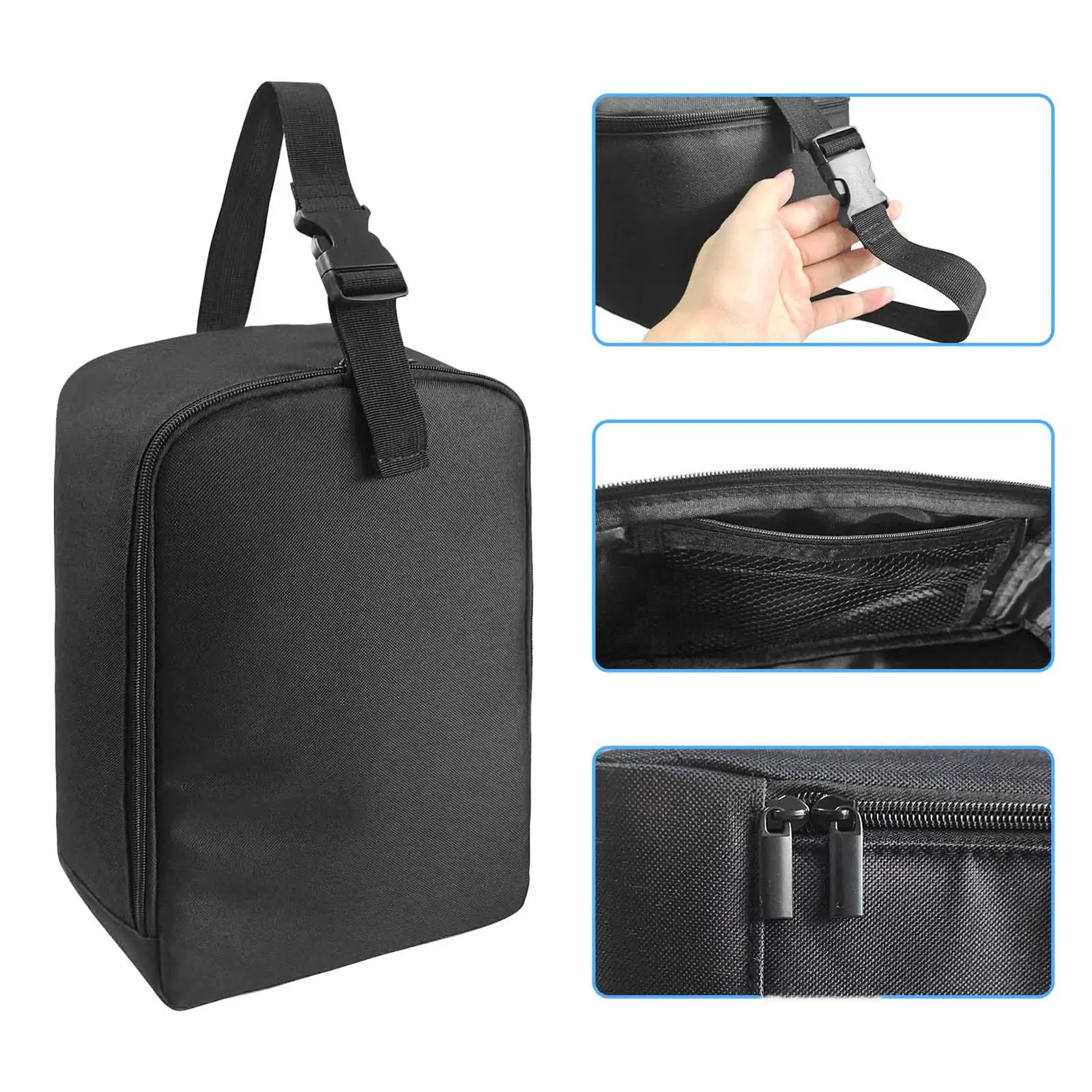 Portable Garment Steamer Case Polyester Steamer Iron Carrying Bag Organizer with Strap for Travel and Home Use