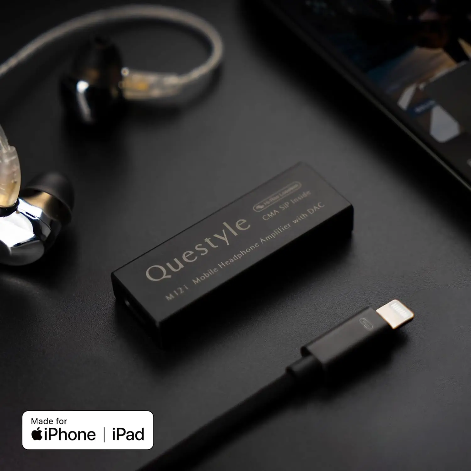Questyle M12i ESS insignia portátil USB DAC/AMP ES9281AC Chip Hi-res PCM DSD512 modos de ganancia adaptables amplificador de auriculares 3,5mm