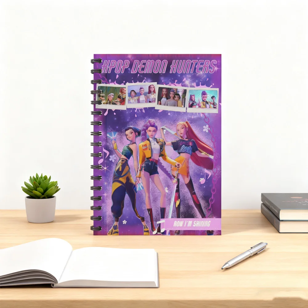 K-pops شيطان الصيادين أنيمي Kawaii دفتر الطالب حساب اليد ملصق رسالة كتاب الأطفال مذكرات كتاب الرسم كتاب الرسائل