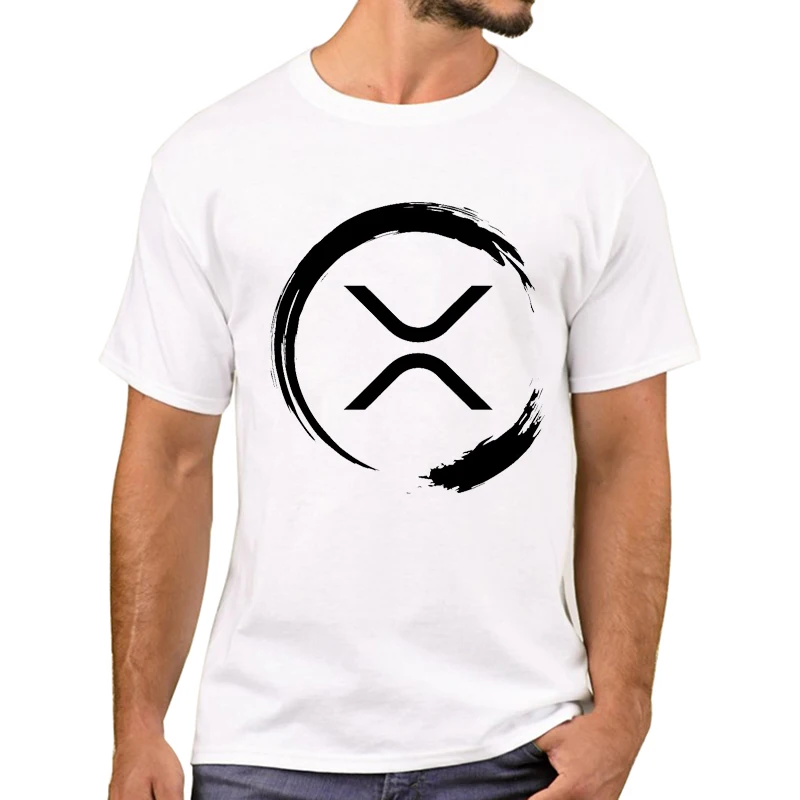 TEEHUB Men Ripple XRP Wallet To The Moon Fashion T-Shirt Short Sleeve Tshirts XRP Coin Printed T Shirts Funny Tee