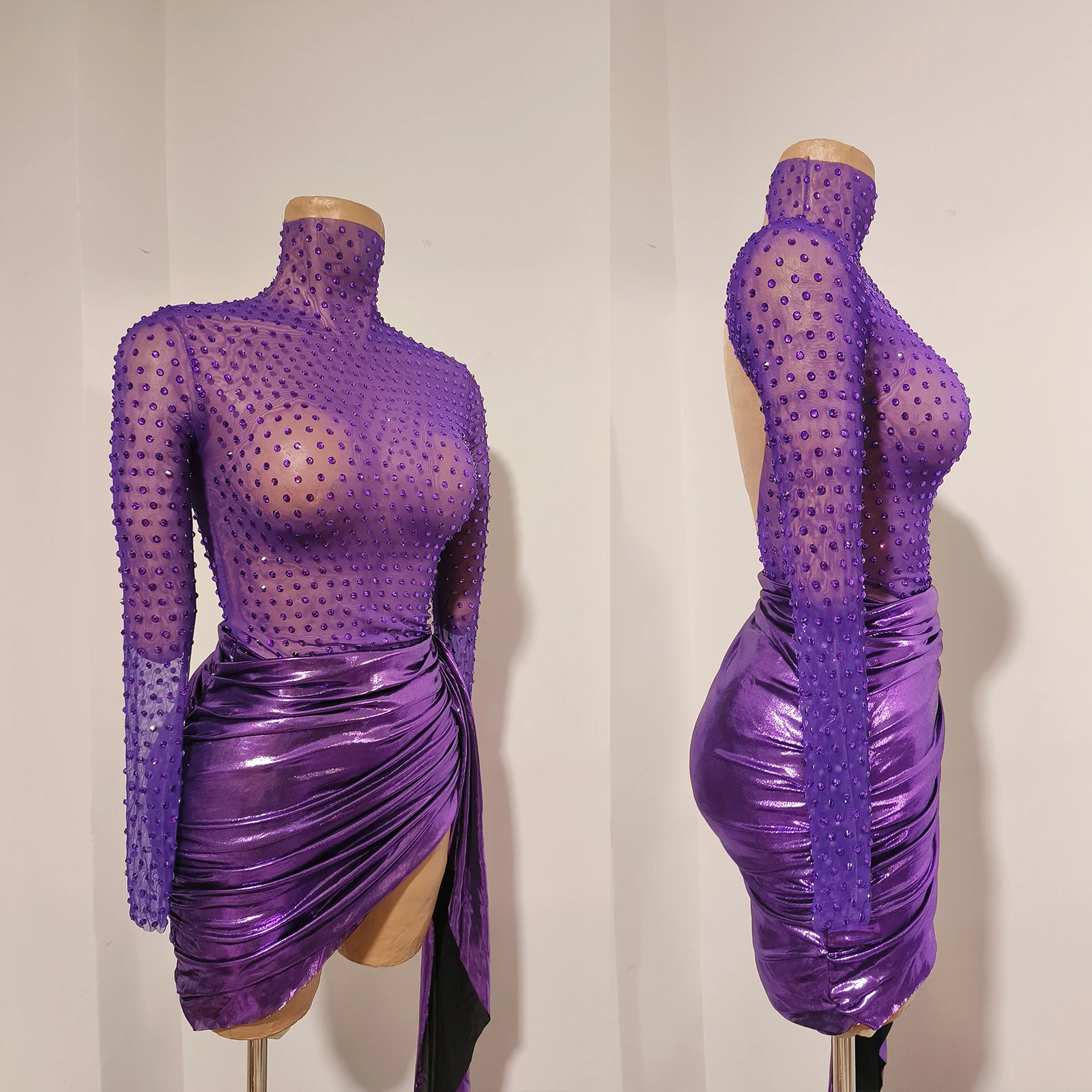 vestido-mini-lila-de-manga-larga-con-cuello-alto-para-mujer-elegante-para-fiesta-banquete-estilo-bodycon-glamuroso-atuendo-de-verano