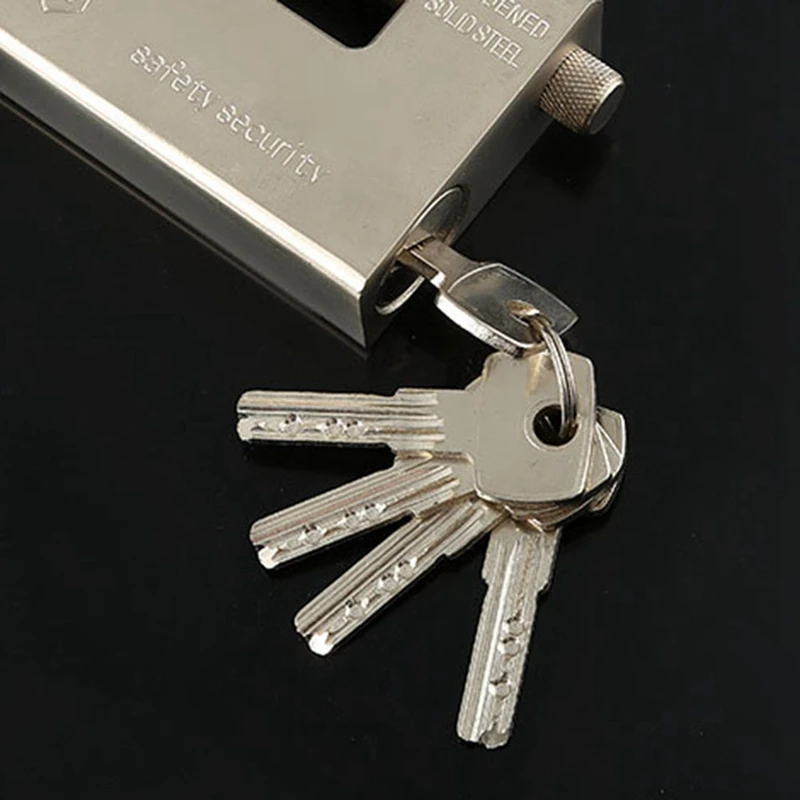 ABAE-Heavy Duty Armoured Padlock Security Lock Container Warehouse 4 Keys 94MM