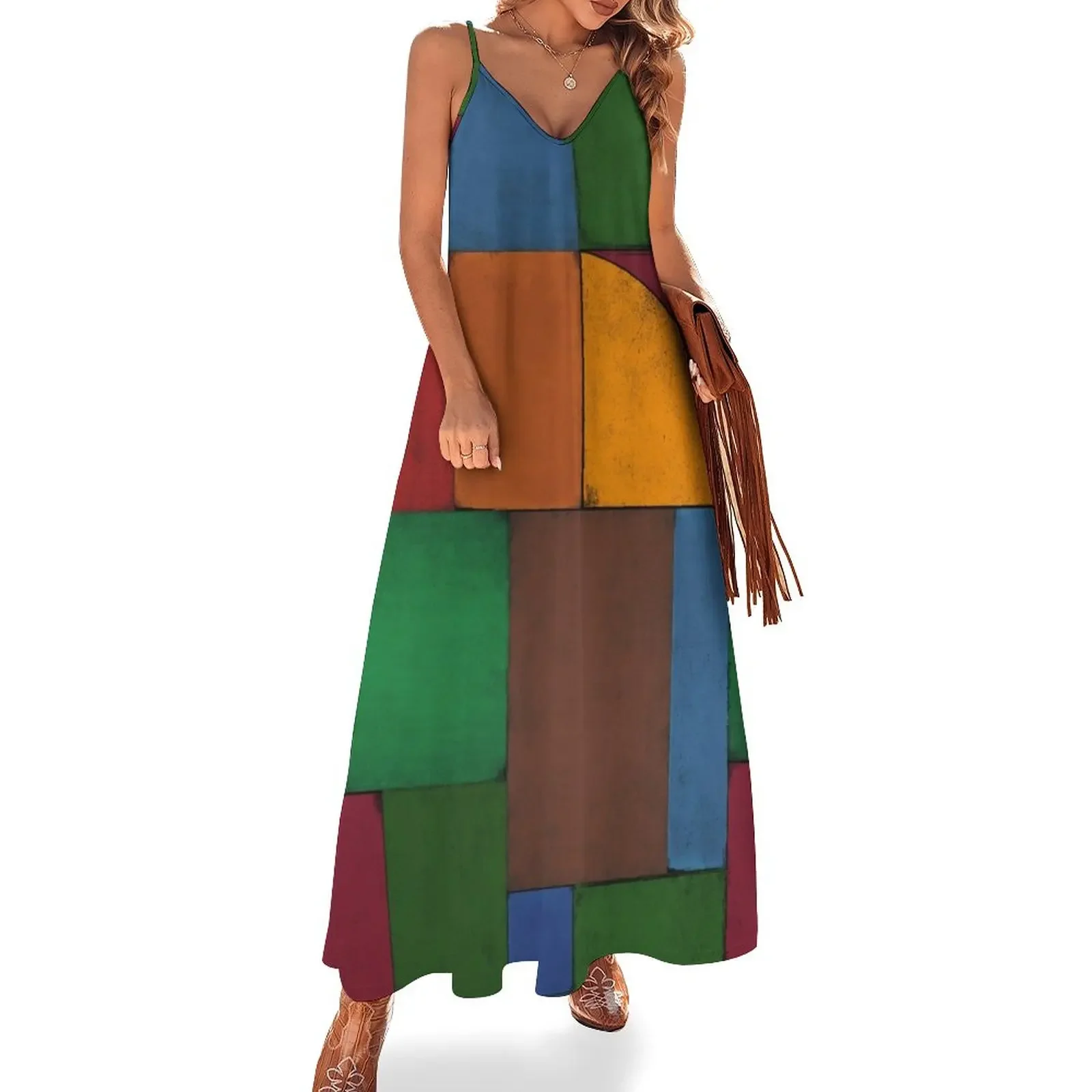 

Sunset Bauhaus Sleeveless Dress elegant women's sets Women's summer dresses Dress
