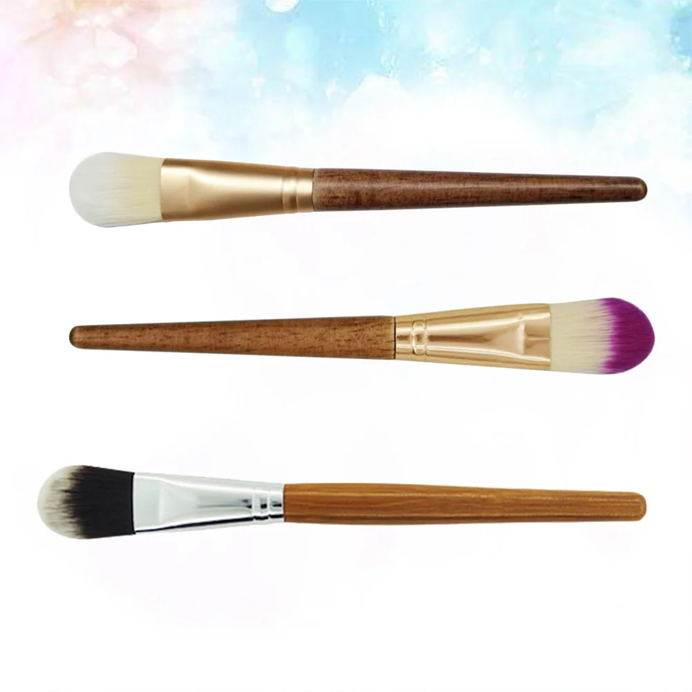 6-teilige Make-up-Pinsel mit Bambusgriffen, Gesichtsmasken-Applikator, Werkzeuge, tragbare Tasche im Lieferumfang enthalten, ideal für Reisen, tägliche Routine