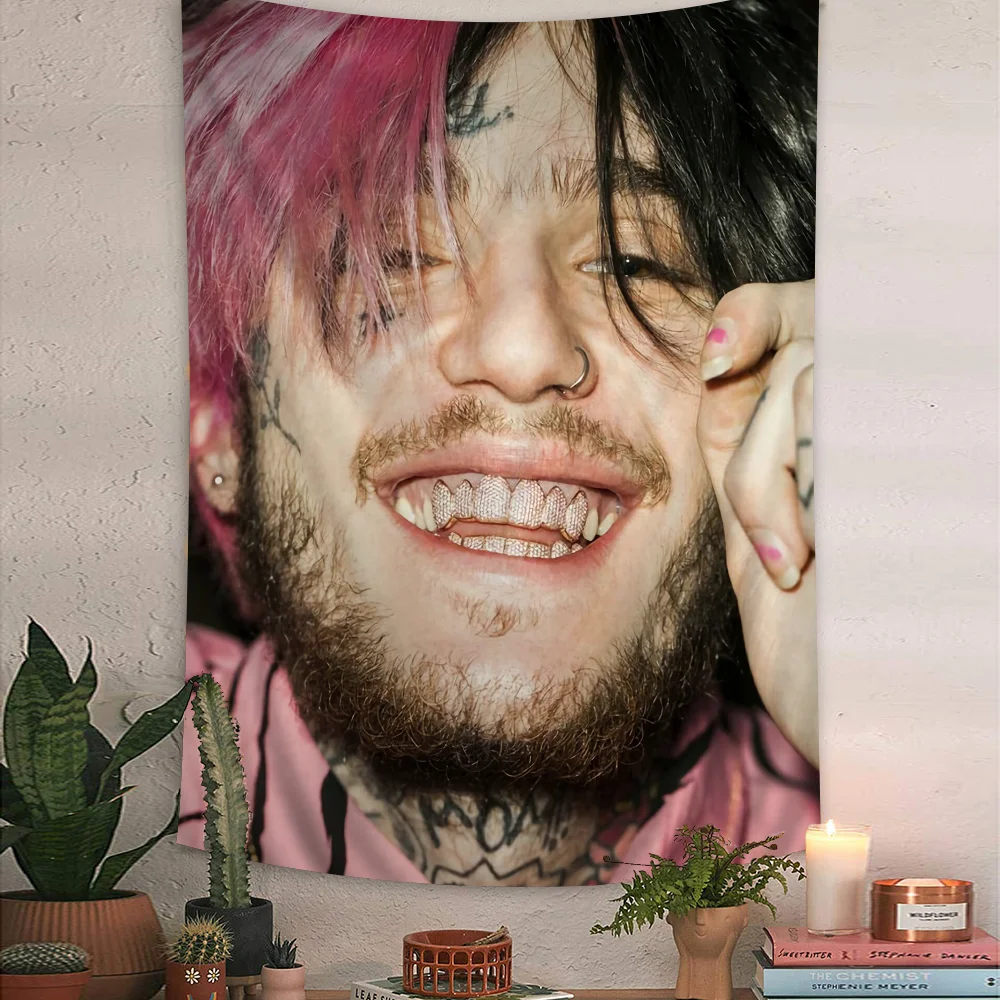 Lil Peep Tapestry Anime Tapestry Hanging Tarot Hippie Wall Rugs Dorm Wall Hanging Sheets