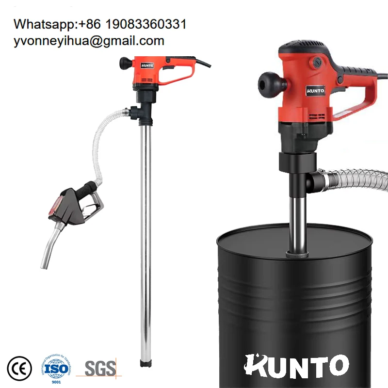 

Motorised Barrel Pump Stainless Steel 304 PVDF Electric 110v Oil Drum Barrel Pump With 200l Drum Counter