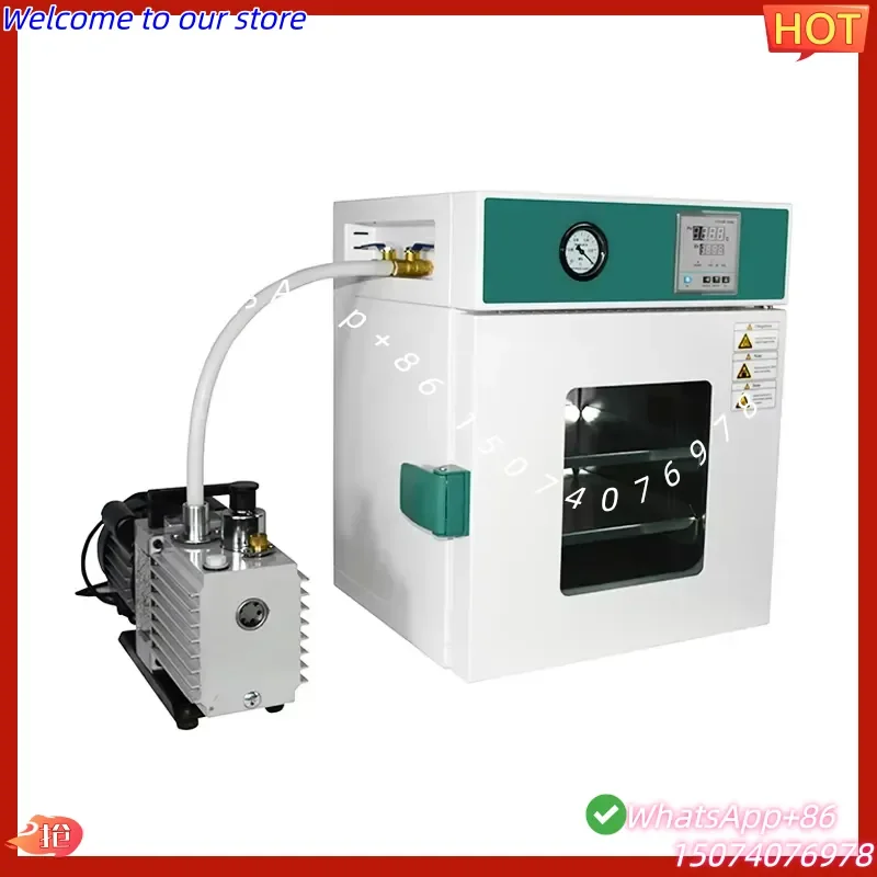 2026 IKEME Stainless Steel Desktop Mini Lab Drying Ovens Electric Heating Vacuum Chamber Industrial Vacuum Dryer
