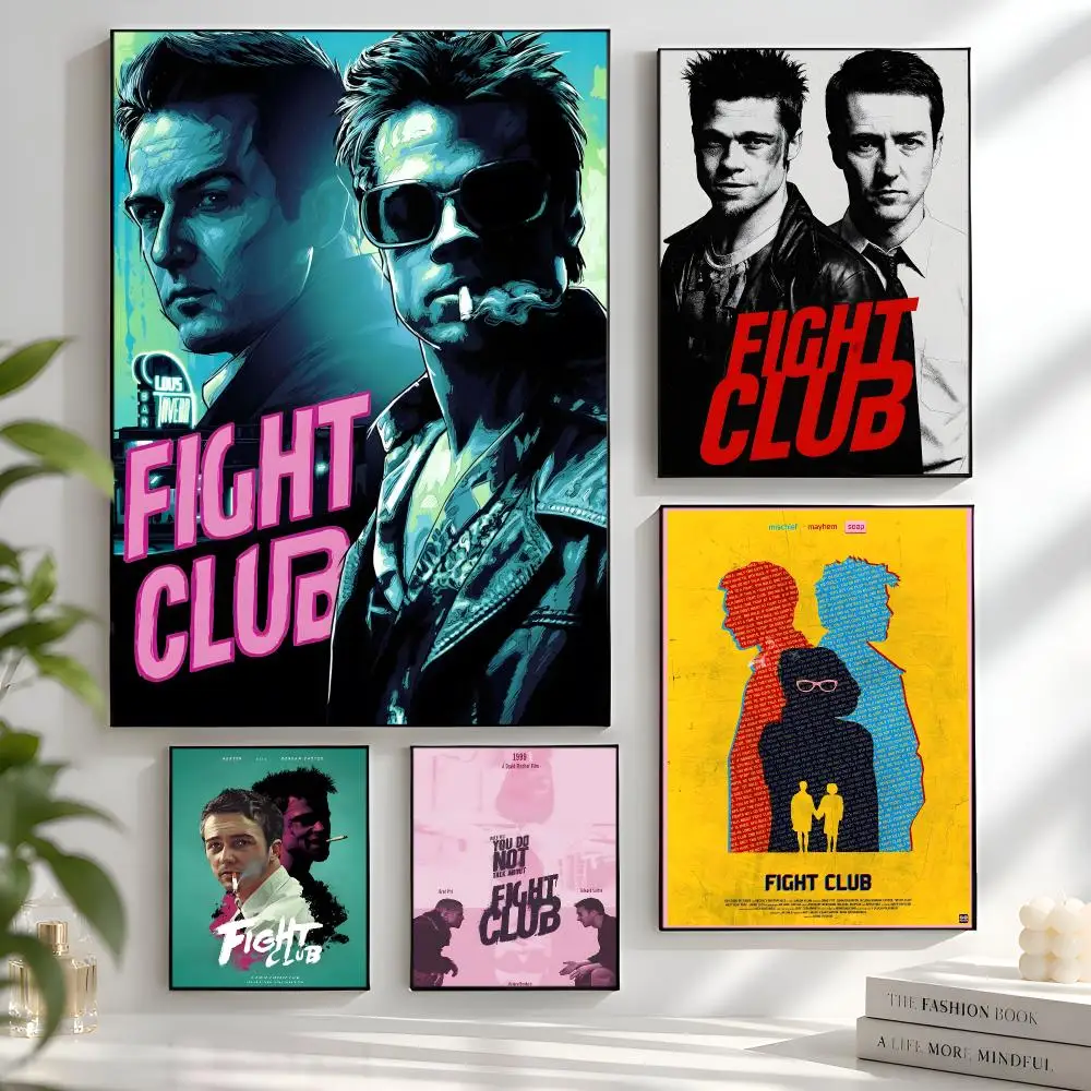 F-Fight C-Club Poster Aesthetic Wall Art Bedroom Living Room Dorm Office Home Decor