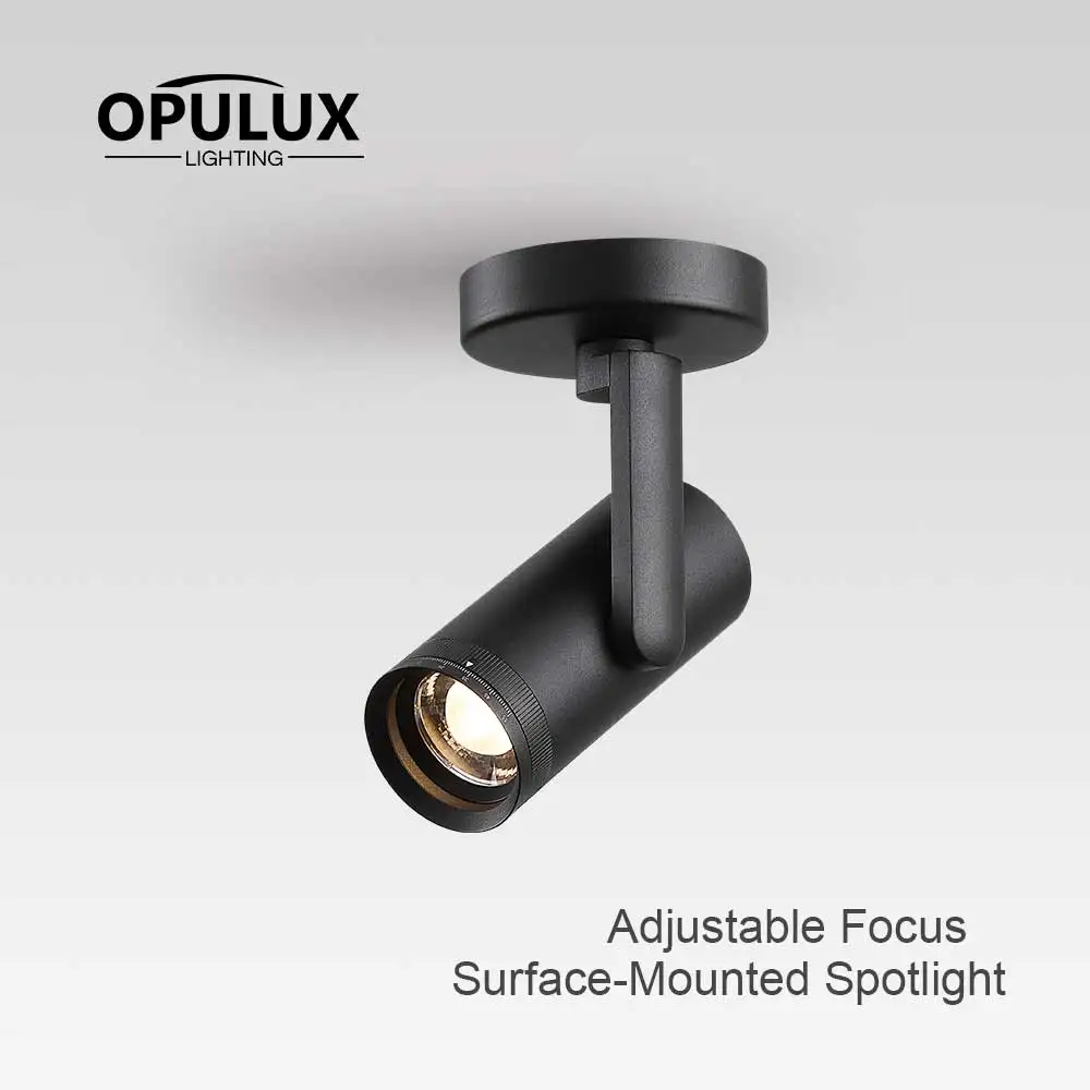 Opulux 12W LED  Ceiling lamp Dimmable Zoomable Ceiling Spotlight  Beam Angle 10-55° CRI 97 Flicker-Free Lamp for Bedroom Living