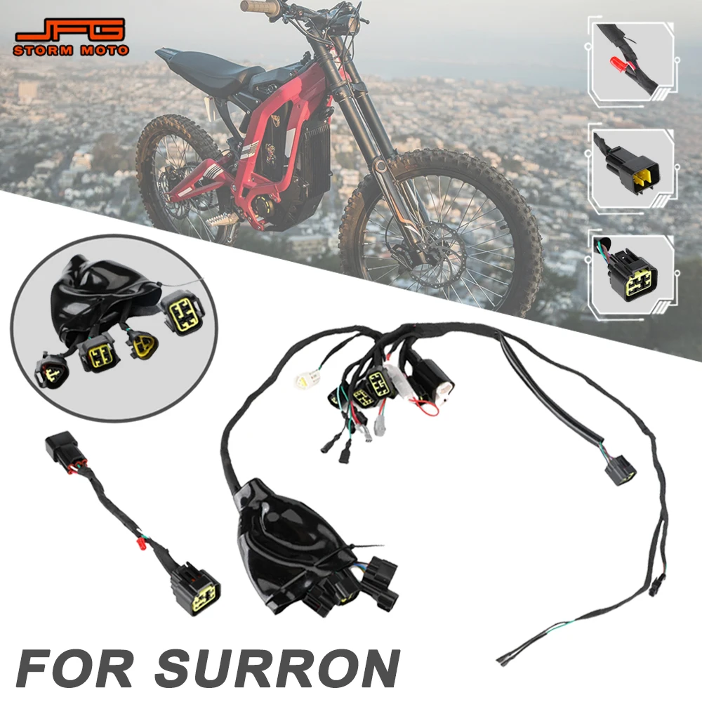 Main Wiring Harness Fault Detection Line Motorcycles Replacement Parts For SURRON S/X Rubber Copper Electric Vehicle Dirt Bike