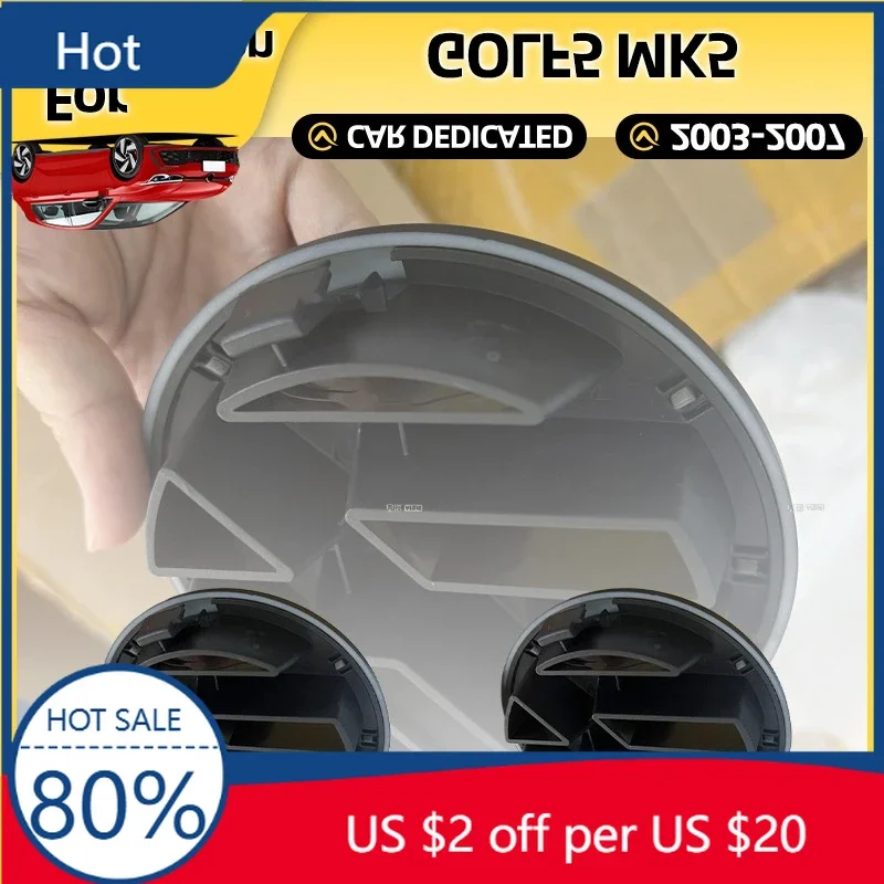 

New For VW VOLKSWAGEN 2pcs ABS Replacement 127mm 110mm Car Front Grille Badge Rear Trunk Boot Emblem Lid For Golf 5 Golf5 M