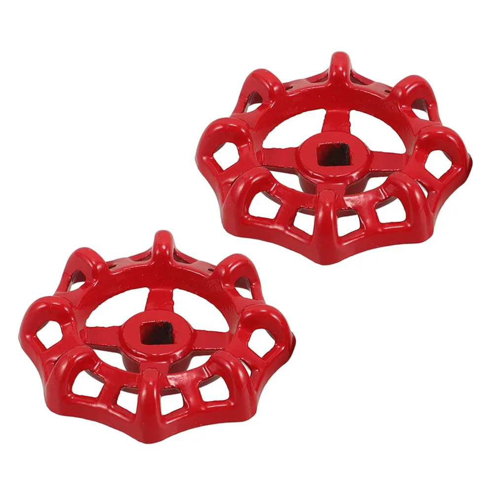 2Pcs Cast Iron Handwheel for Water Valves 57Mm Outer Diameter Heavy Duty Wear Resistant Gate Valve Wheel Handle Replacement