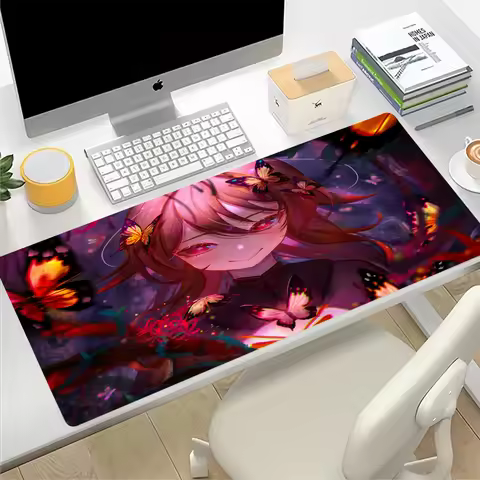 Genshin Impact Hu Tao Large Mouse Pad Gaming Mousepad PC Gamer Computer Office Mouse Mat Keyboard Mat Desk Pad Laptop Mausepad