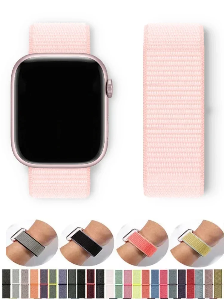 Nylon loop For Apple Watch Band Ultra-2 49mm 44mm 40mm 45mm 41mm Sport pride Bracelet iwatch Strap Series 10 9 8 se 7 6 5 4 3 image 2