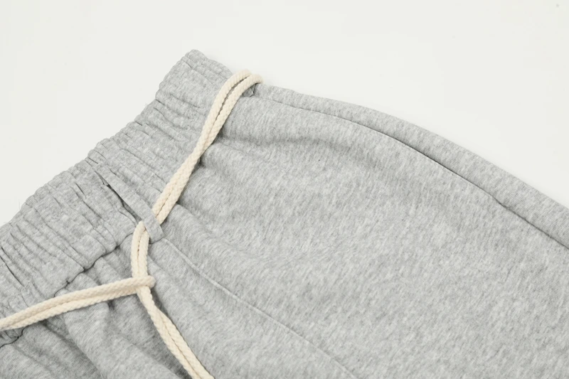 2024, neu in Übergröße, gerades Bein, Jogginghose, Frühling und Herbst, Schwarz, Grau, weite Jogginghose, amerikanische lockere, lässige Jogger für Herren – Detail 8