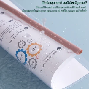 Transparent dicker Plastikdateiordner, wasserdichte Papierspeicherbeutel, Klassifizierungsbeutel der Bürodokument, A4, 5 Stk pro Set 10 Hauptverkaufs -Notebook -Schutzordner - №7