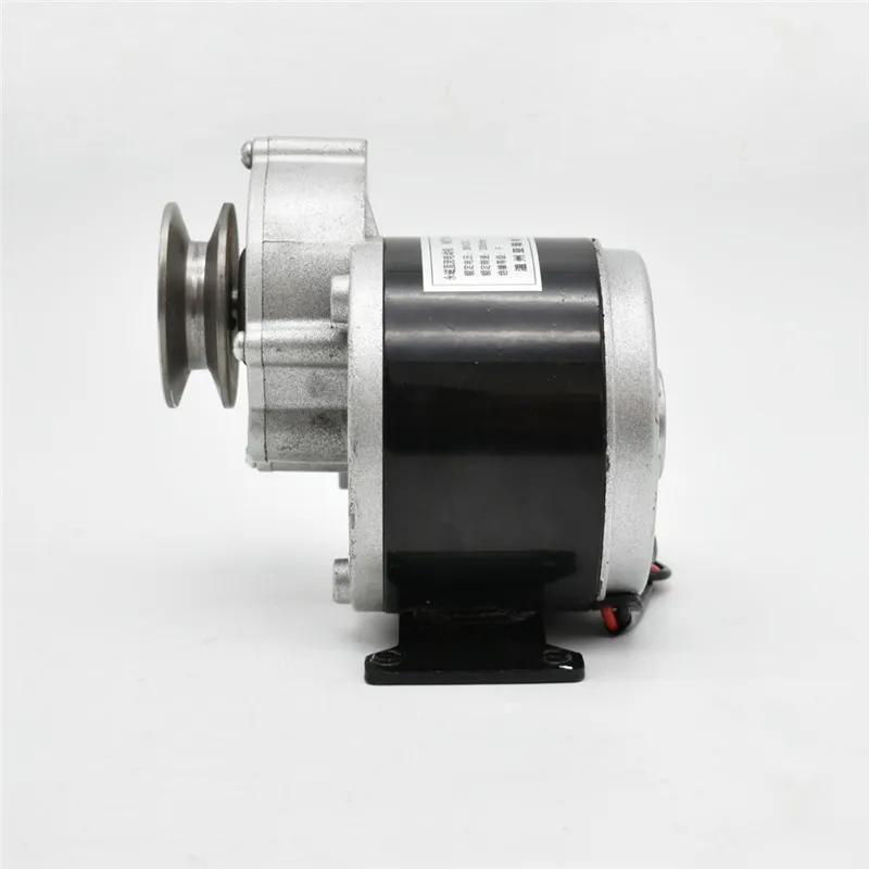 250W 350W 12V 24V 36V MY1016Z2 MY1016Z3 DC Gear Brushed Motor With Belt Pulley, Electric Tricycle Electric Bicycle Motor