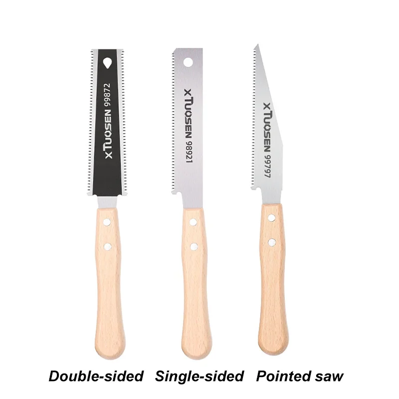 Lama flessibile per sega a mano singola/doppia faccia per taglio a filo Strumenti per la lavorazione del legno domestici Seghe piatte di precisione a denti fini