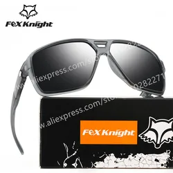 Fox Knight Brand Vintage Square Sunglasses Men UV400 Eyewear Accessories Male Sunglasses For Men/Women Summer Mirror Oculos