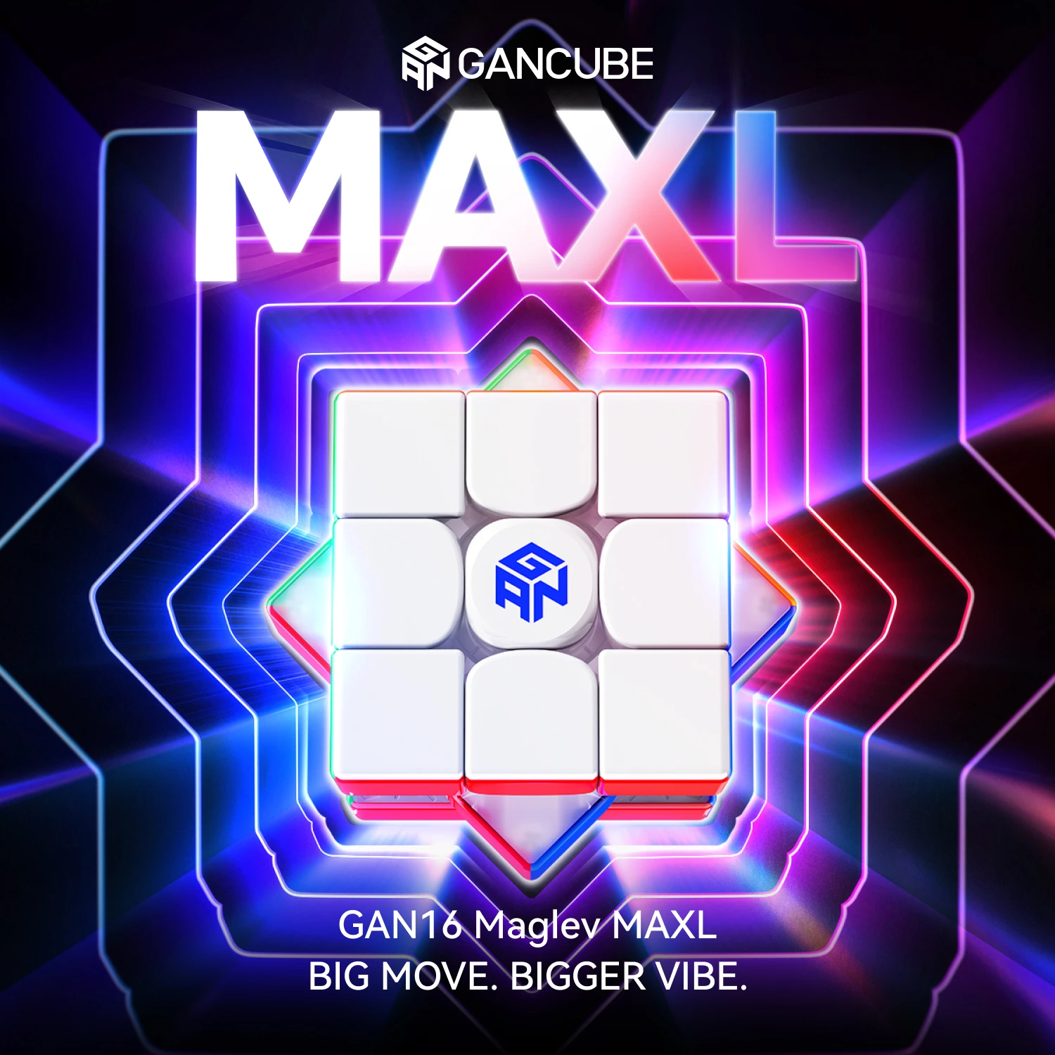 [JudyCube] GAN 16 Maglev Max UV 3x3 Magnetic Magic Cube Gan16 UV Stickerless Professional Fidget Toys Cubo Magico