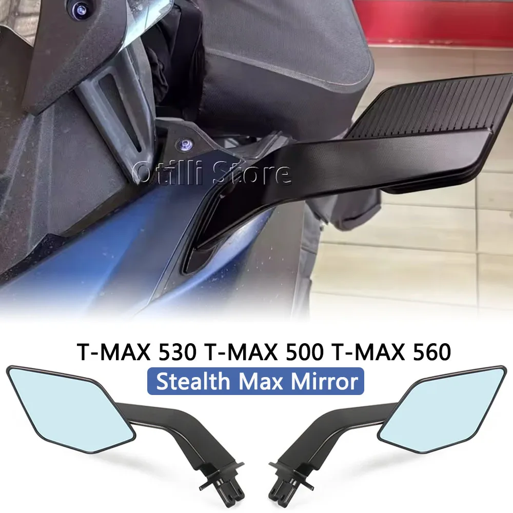 

Stealth Winglets Side Mirror For Yamaha TMAX 530 Tmax 500 T-MAX 560 TMAX T-Max560 Motorcycle Rearview Mirror With Wind Deflector
