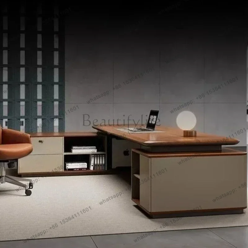 FG Simple Modern Boss Manager Table Computer Desk Tables Pliante Room Desks Motion Study Desks Office Table Office Furniture