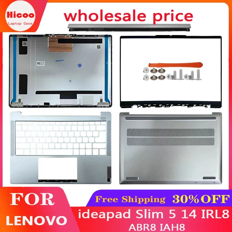 For Lenovo ideapad Slim 5 14 IRL8 ABR8 IAH8 laptop replacement LCD back cover/front frame/palm rest/bottom cover/axle cover