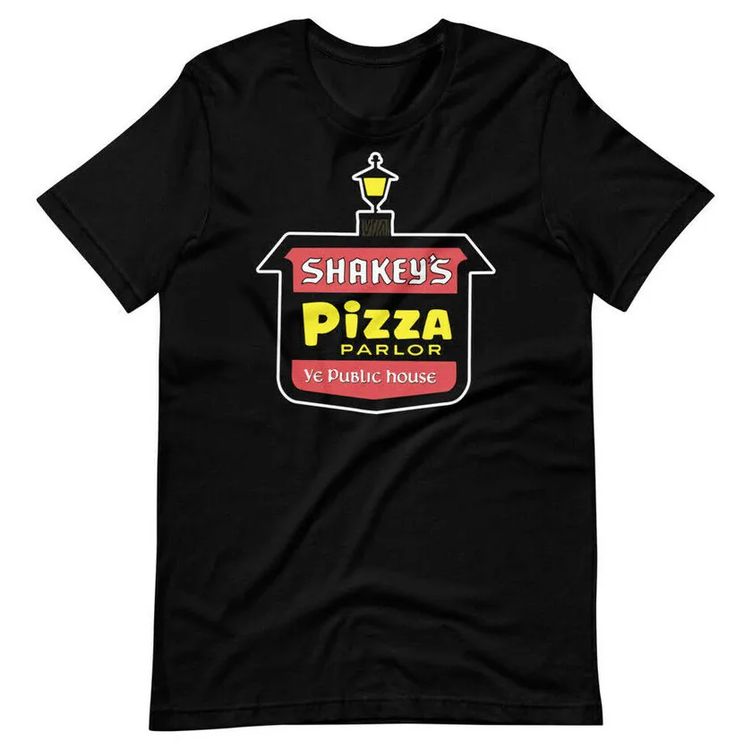 SHAKEYS PIZZA 70s Style Tee Shirt Short-Sleeve Unisex T-Shirt