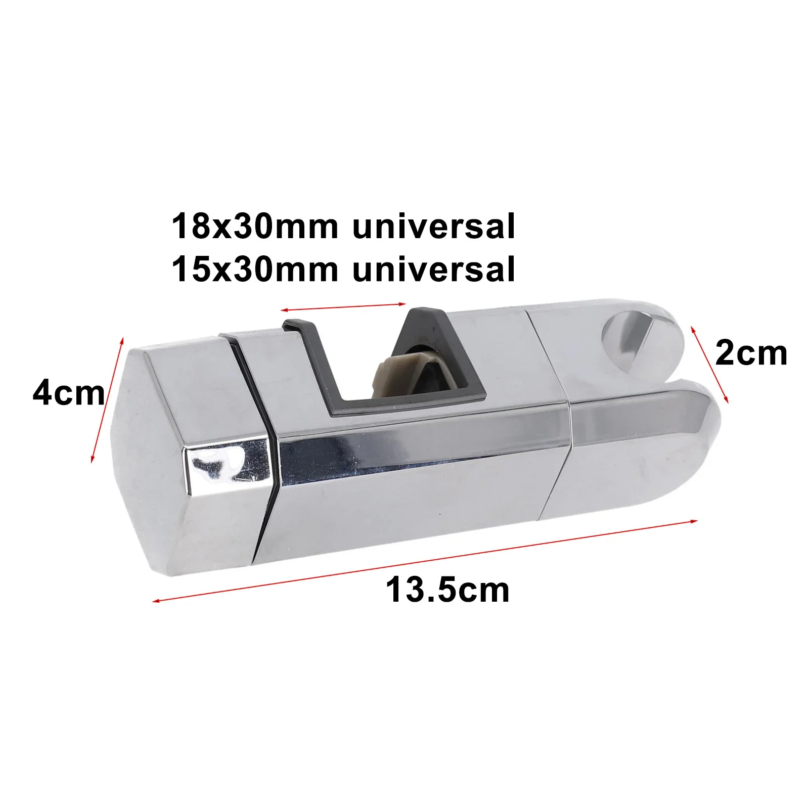 Adjustable Shower Bracket Universal 15mm-30mm Shower Rail Head Slider Bar Holder Lifting Rod Clamp Holder Replacement-Bracket