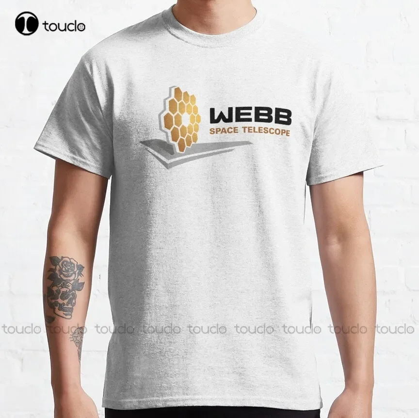 Telescopio espacial James Webb-Camiseta clásica con insignia Webb, camisetas para profesores, camisetas personalizadas con impresión Digital Unisex para adultos y adolescentes