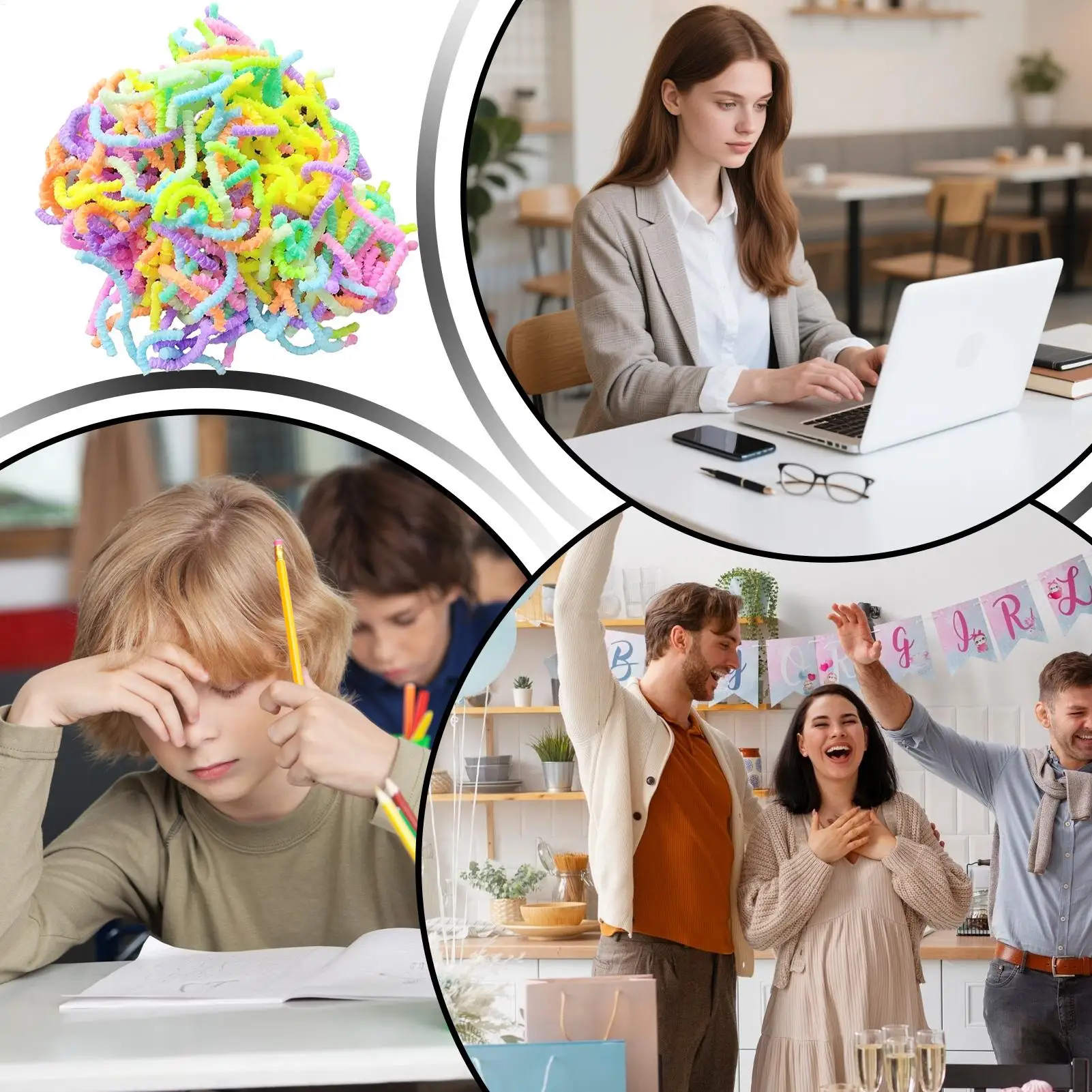 장난감 움직이는 가짜 감각 게임 50g 무서운 재미있는 작은 피젯 장난감 가정 학교 사무실 일상 여행 비행기 파티용