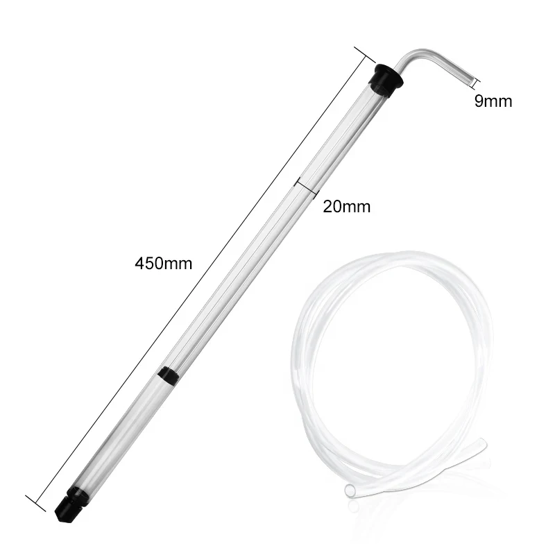 Bottling Auto-Siphon Racking Cane,2Pcs/Set Wine Transfer With Tubing For Beer Wine Bucket Carboy Bottle,Flexible Wine Siphoning