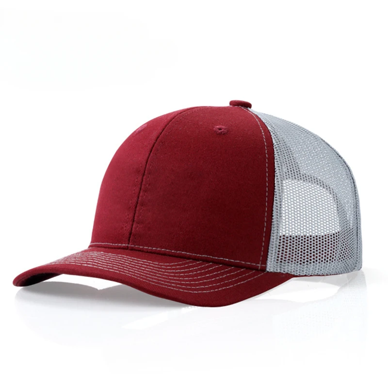 Custom logo embroidered baseball cap mesh cap for men and women design letterpress printed hat custom wholesale