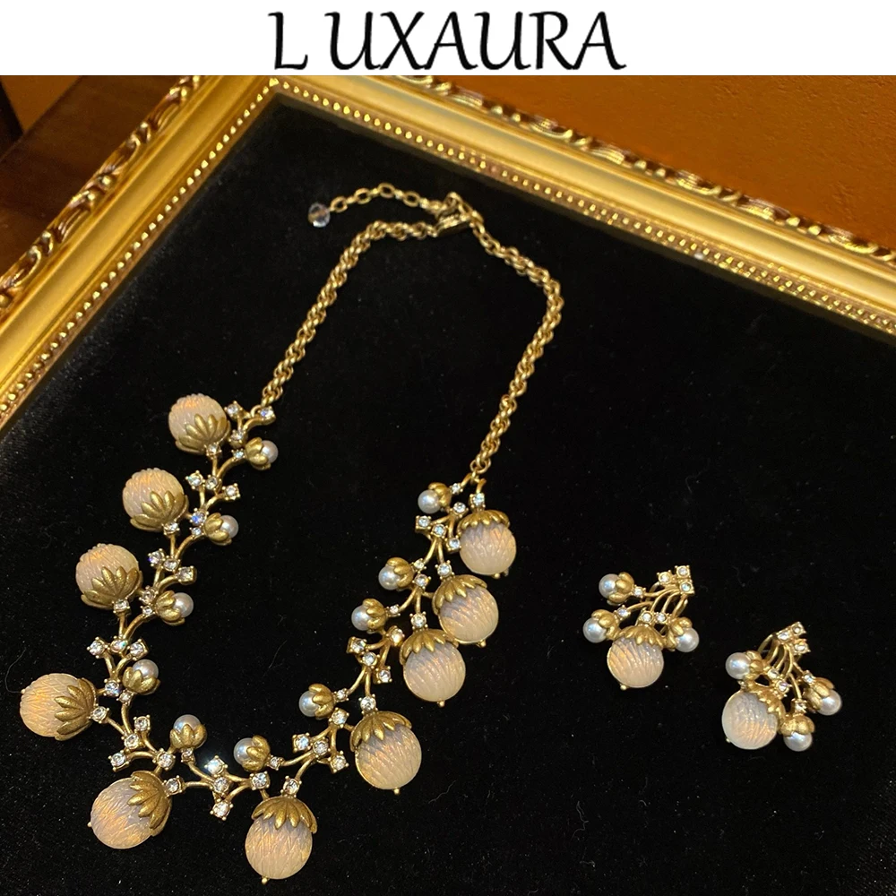 Vintage fashion classic copper plated 18K geometric style paired with bohemian women's jewelry necklace