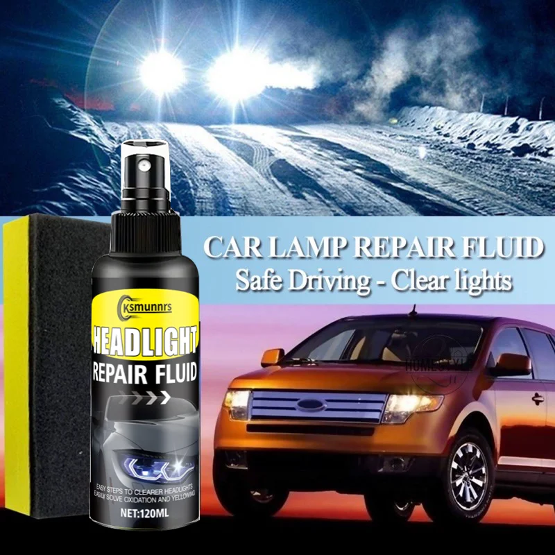 120ml Headlight Restorer for Auto Parts - Strong Repairing, Polishing Effect, Easy Operation, Restores Bright Clear Lenses