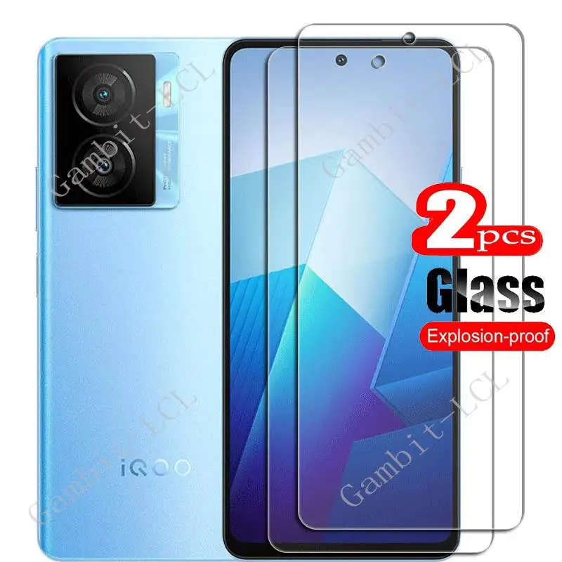 

Защитное закаленное стекло для Vivo iQOO Z7x, 2 шт., защитная пленка для экрана VivoiQOOZ7x Z7 X iQOOZ7x iQOOZ7 V2272A V2270A