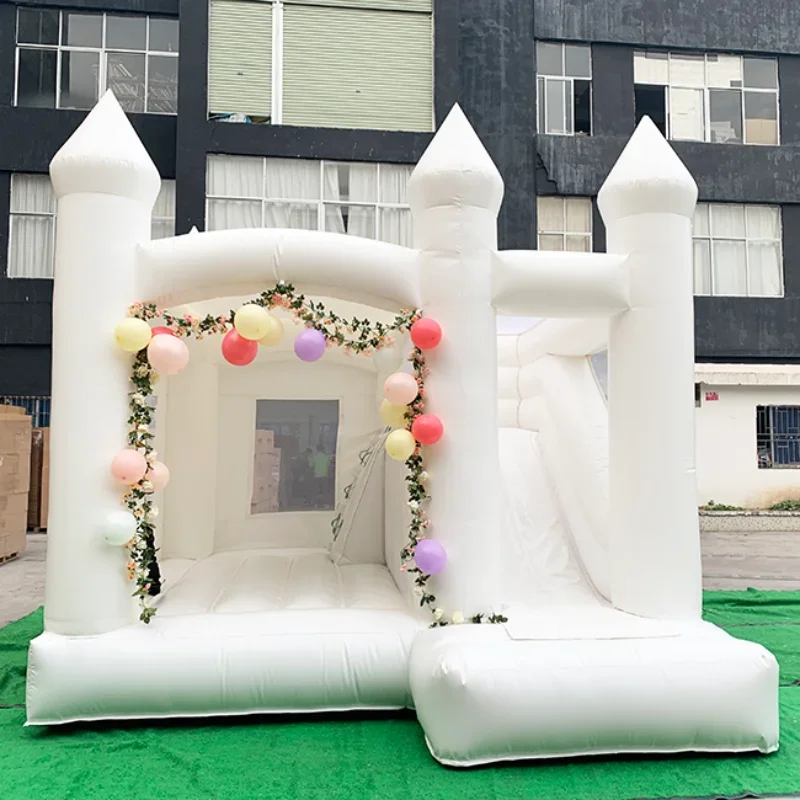 

White mini inflatable bouncy castle combo bounce house inflatable jumper bouncy castle for sale