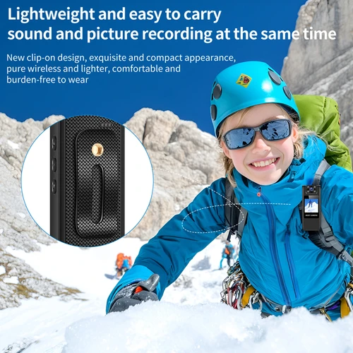 Imagen 2 del producto Xiaomi cámara de cuerpo inteligente Wifi 4K HD cámara de visión nocturna infrarroja cámara de acción Clip trasero al aire libre Mini cámara de grabación