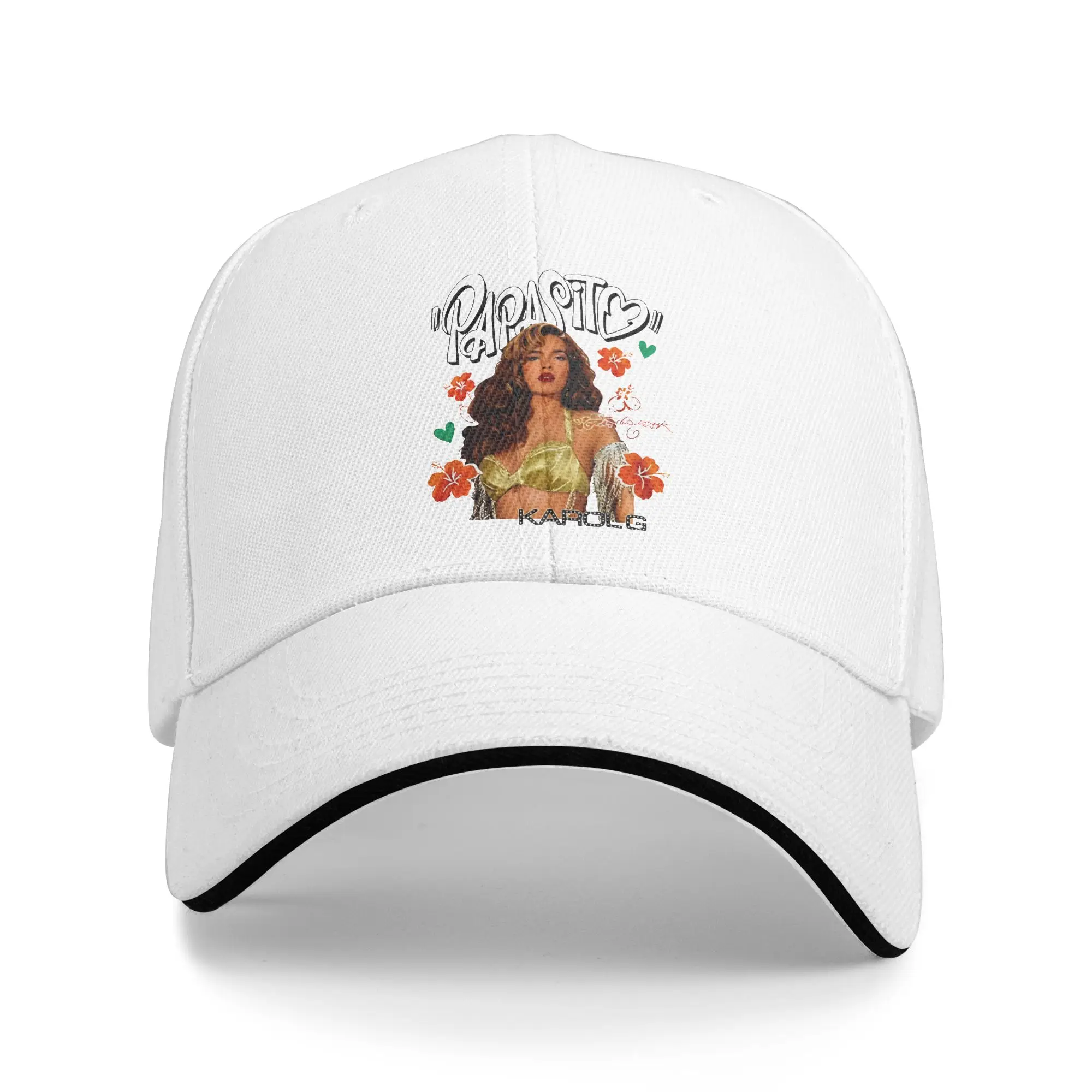 Karol G Viajando Por El Mundo Tropitour Baseball Caps Fashion  Sandwich Hats Unisex Adjustable Dad Hat Running Golf