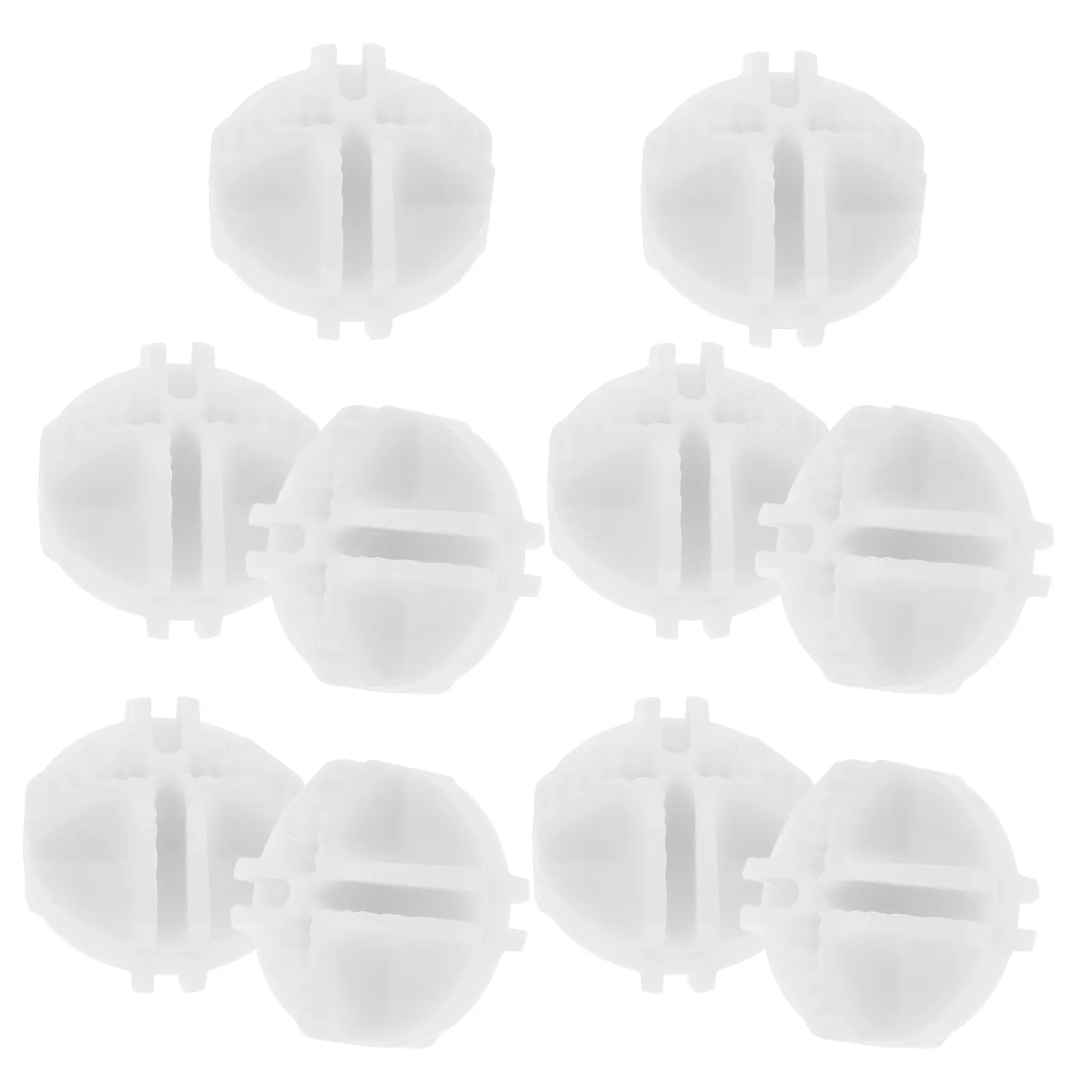 

10Pcs Ball White Clip Universal Connectors for Wire Storage Cube Grid Shelf Organizer Closet Wire Cube Connectors