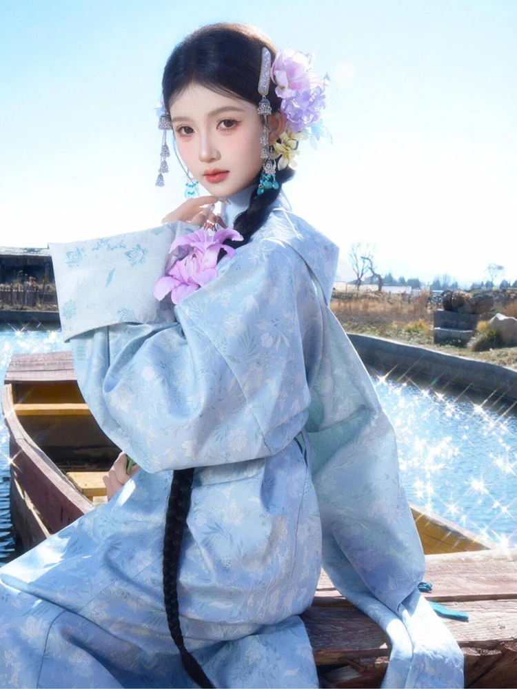 

New Travel Photography Tibetan Costume Ethnic Clothing Yunnan Lijiang Tibet Fashion Popular National Photography Portrait