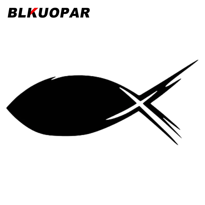 

BLKUOPAR Christian Fish Tribal Car Sticker Personality Waterproof Decal Funny Refrigerator Windshield Motorcycle Vinyl Car Wrap