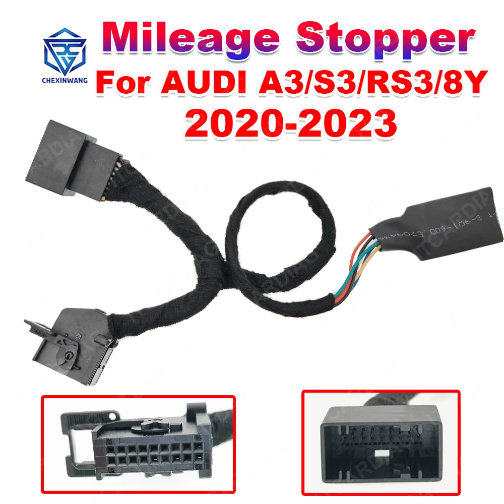 New Mileage Blocker for AUDI A3/S3/RS3/8Y 2020-2023 Mileage Stopper Switchable Mode KM Can Filter Kilometer Correction Tool