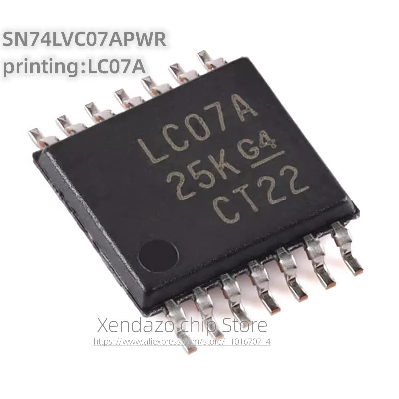 10pcs/lot SN74LVC07APWR printing LC07A TSSOP-14 package Original genuine Six channel buffer/driver chip