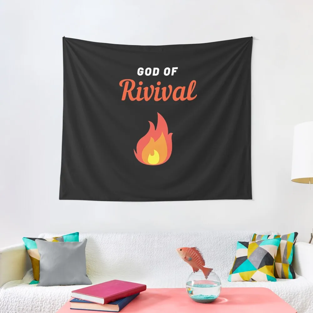 

God of Revival Fire Tapestry Anime Decor Wall Hanging Room Design Room Aesthetic Tapestry