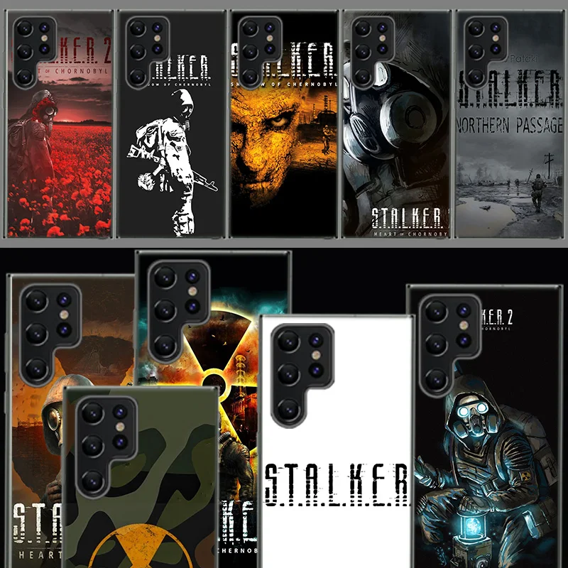 Capa de Telefone Game Stalker para Samsung S26 Ultra S25 Edge Galaxy S23 S21 S20 S24 FE S22 S10 Plus, Capa Transparente em TPU