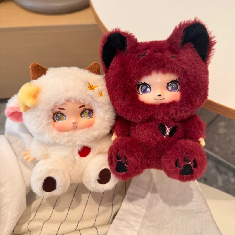 متوفر 14 سنتيمتر سلسلة المستذئب دمية من الفينيل ألعاب من نسيج مخملي على ظهره قلادة محشوة ألعاب من نسيج مخملي الكرتون أنيمي لطيف الاطفال الأصدقاء الهدايا