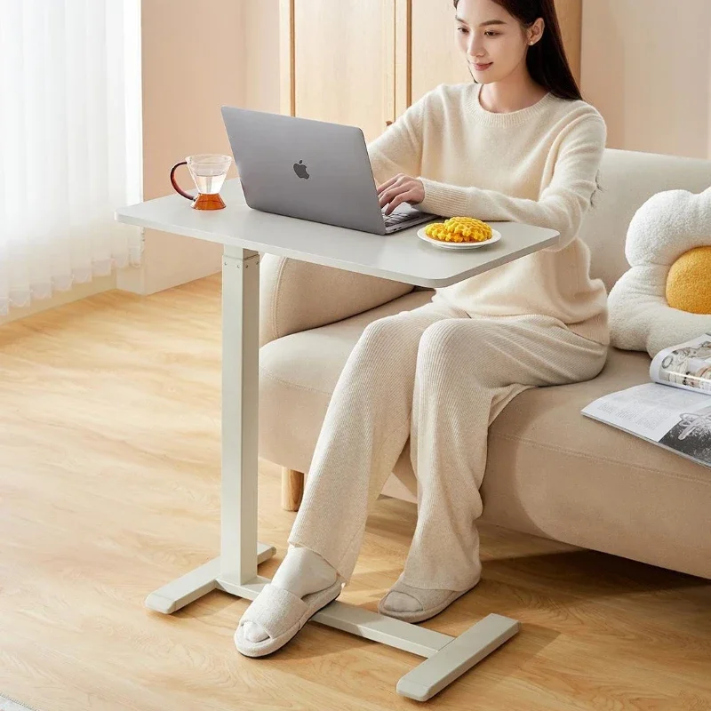 

Hydraulic lifting bedside table Movable lifting computer table Desk standing sofa side few folding notebook table